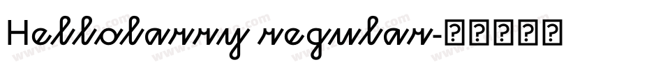 Hellolarry regular字体转换